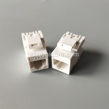 Jack Keystone MIG UTP CAT6A RJ45 kepadatan tinggi